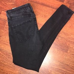 Faded black jeans
